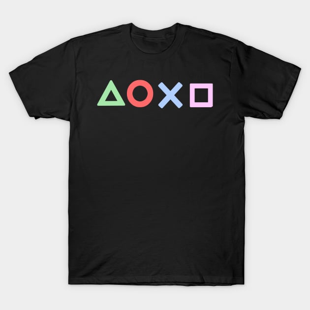 Controller Buttons Pastel T-Shirt by PH-Design